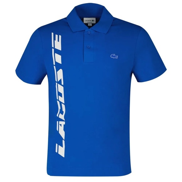 Lacoste Men’s Regular Fit Movement Printed Polo Shirt Bright Royal Blue Large - Picture 1 of 9